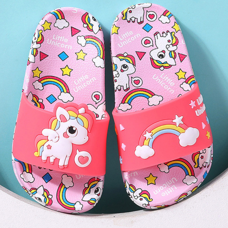 Unicorn Slippers for Boy Girl  - Kids Indoor Outdoor Slippers ulasan dan harga