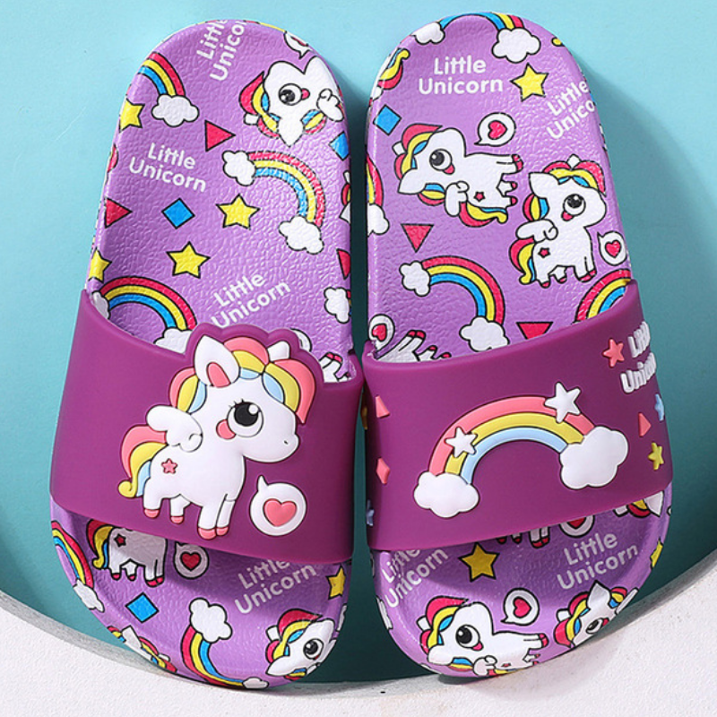 Unicorn Slippers for Boy Girl  - Kids Indoor Outdoor Slippers ulasan dan harga