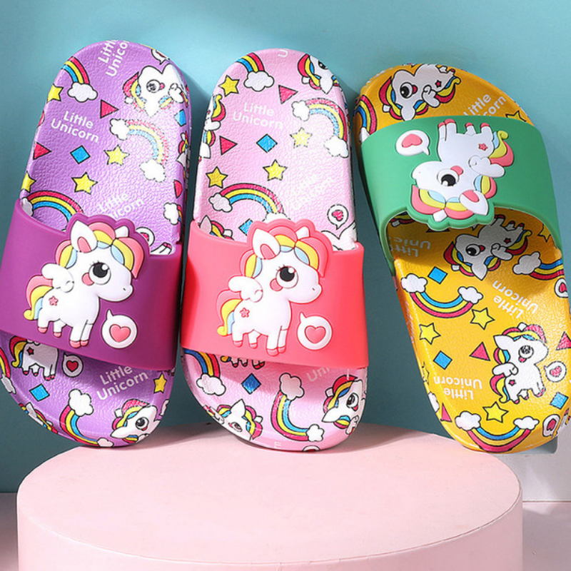 Unicorn Slippers for Boy Girl  - Kids Indoor Outdoor Slippers ulasan dan harga