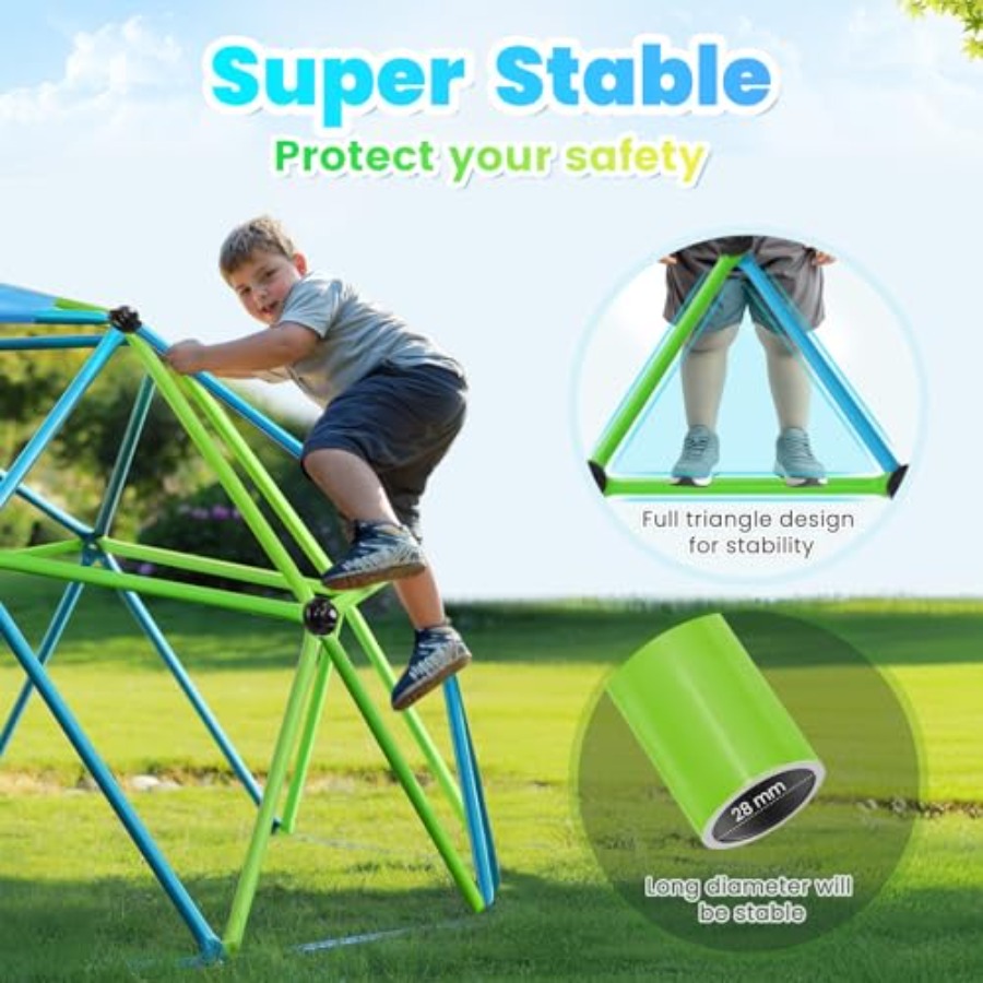 Outdoor Geometric Dome Climber - Kids Outdoor Climbing Frame ulasan dan harga