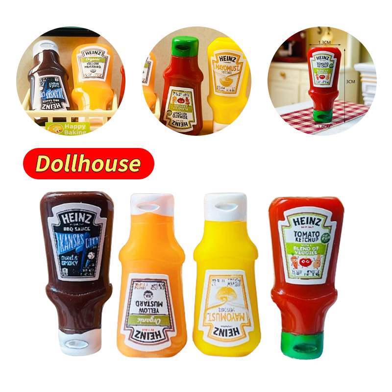 4Pcs Dollhouse Miniature Straw - Kids Outdoor Kitchen Set ulasan dan harga