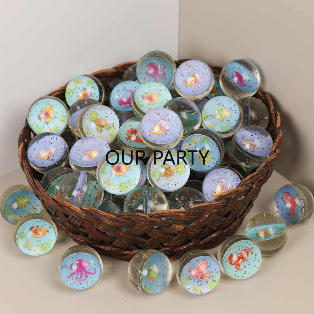 10Pcs Ocean Animal Theme Glitt - Kids Outdoor Easter Toys ulasan dan harga