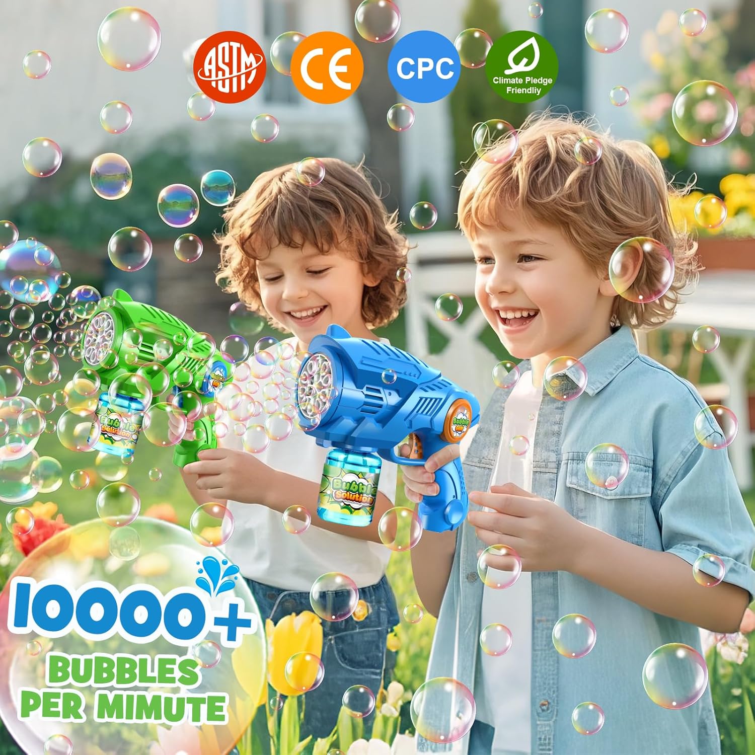 2-Pack Automatic Bubble Guns f - Kids Outdoor Easter Toys ulasan dan harga