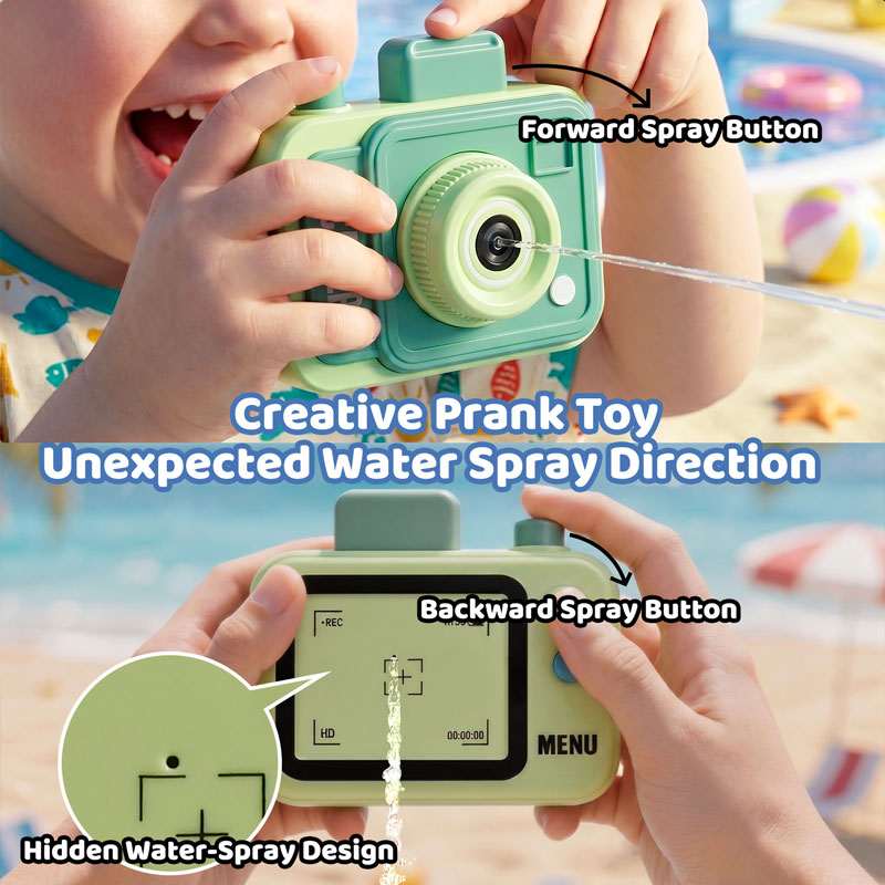 Double-sided Water Gun Camera  - Kids Outdoor Clubhouse ulasan dan harga