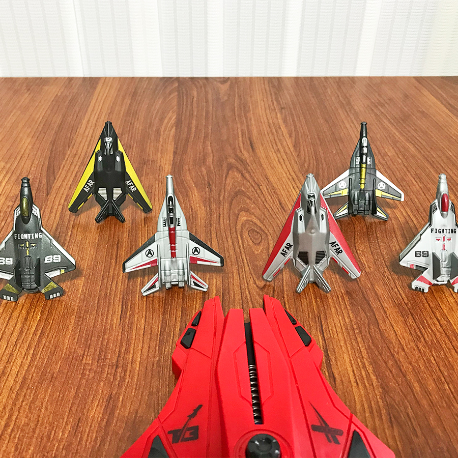 6pcs Fighter Plane Red Launche - Kids Outdoor Playset ulasan dan harga