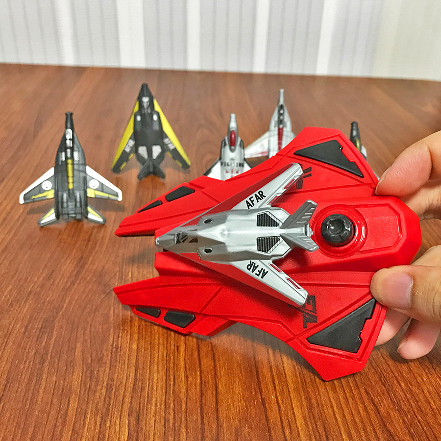 6pcs Fighter Plane Red Launche - Kids Outdoor Playset ulasan dan harga