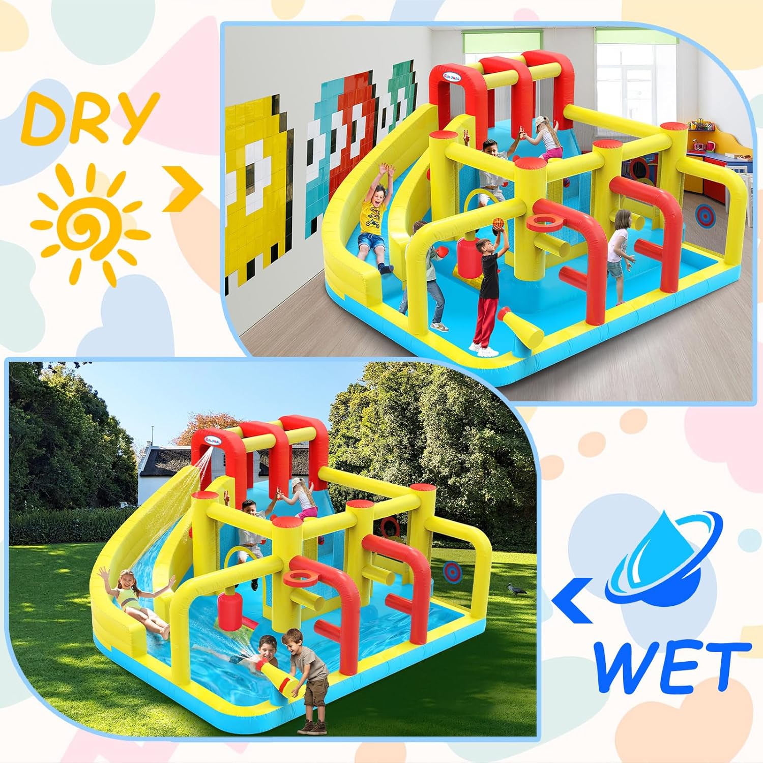 Kids Inflatable Water Slide Bo - Kids Outdoor Ball ulasan dan harga