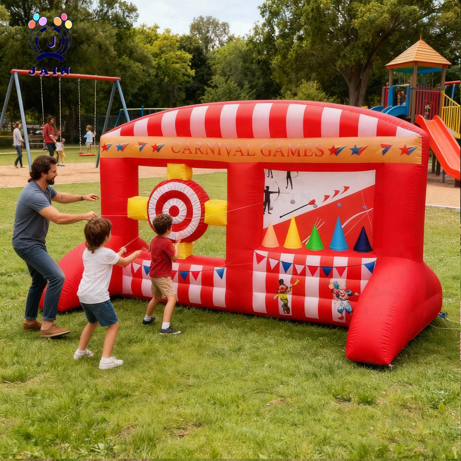Inflatable Dart & Archery Game - Kids Outdoor Archery Set ulasan dan harga