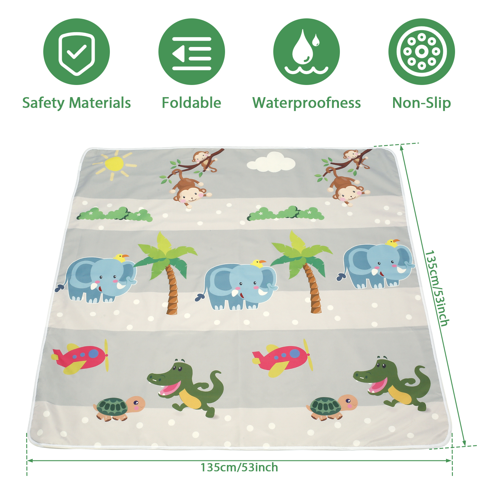 Baby Splat Mat for Under High  - Kids Outdoor Bean Bag Chair ulasan dan harga