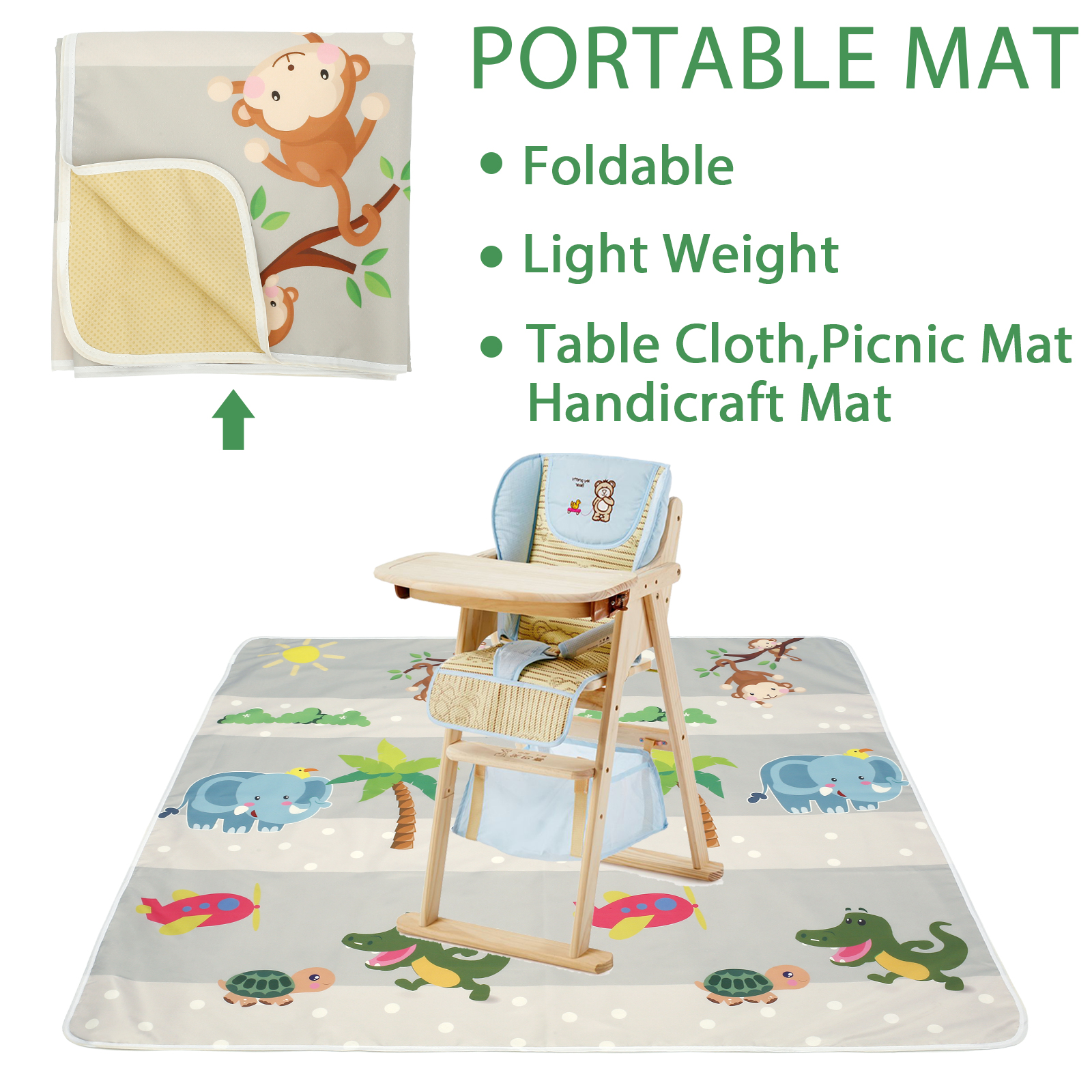 Baby Splat Mat for Under High  - Kids Outdoor Bean Bag Chair ulasan dan harga