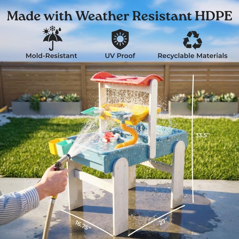 Little Acorn, Water Table or T - Kids Outdoor Water Table ulasan dan harga