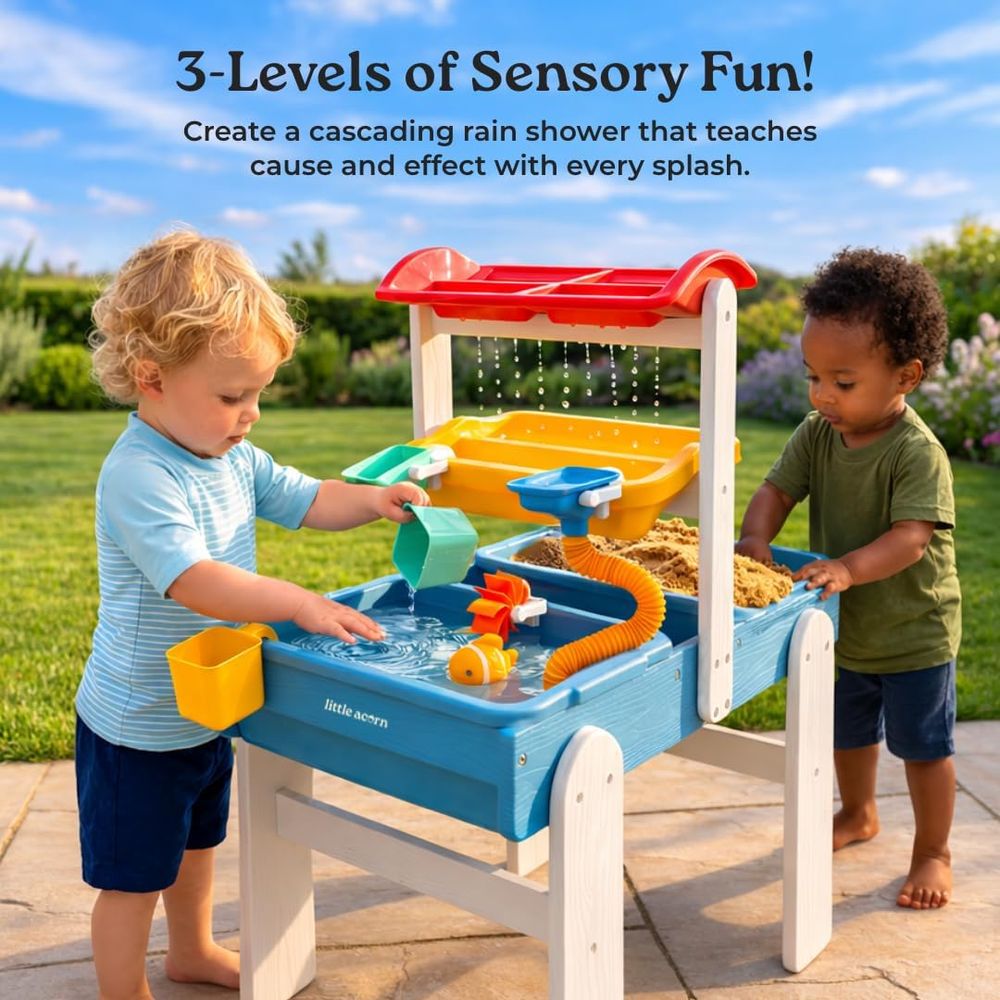 Little Acorn, Water Table or T - Kids Outdoor Water Table ulasan dan harga