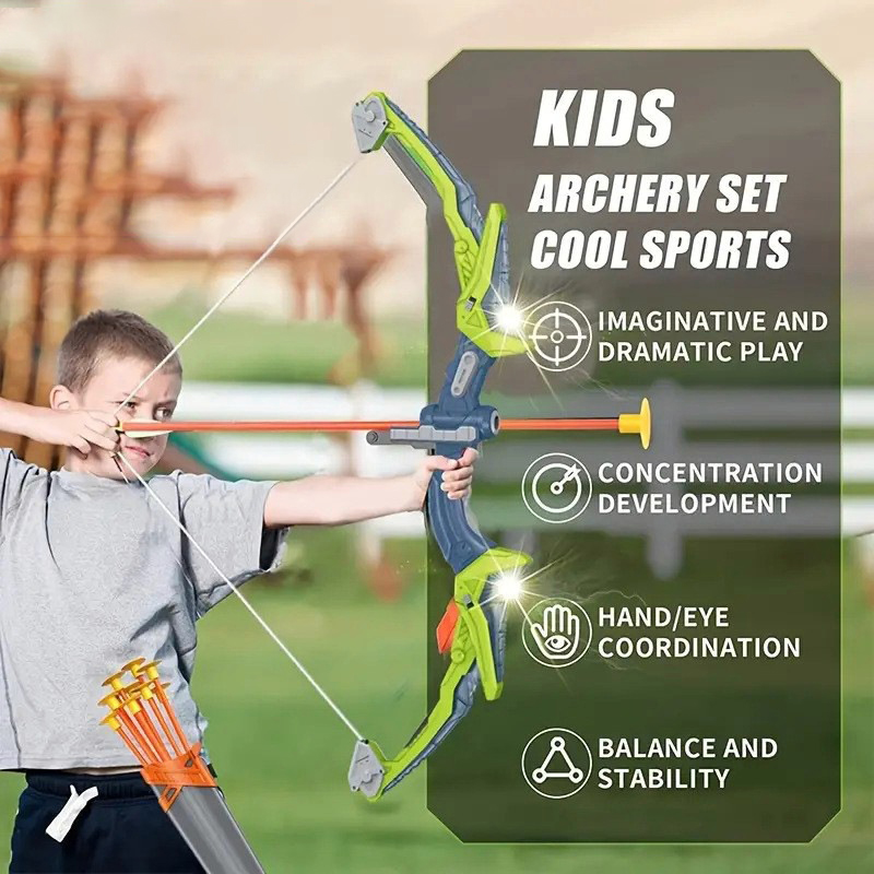 Bows and Arrow Sets with Verti - Kids Outdoor Archery Set ulasan dan harga