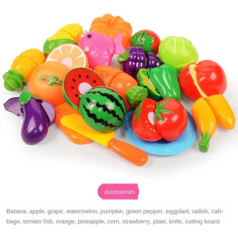 Cutting Play Food Set For Kids - Kids Outdoor Kitchen Set ulasan dan harga