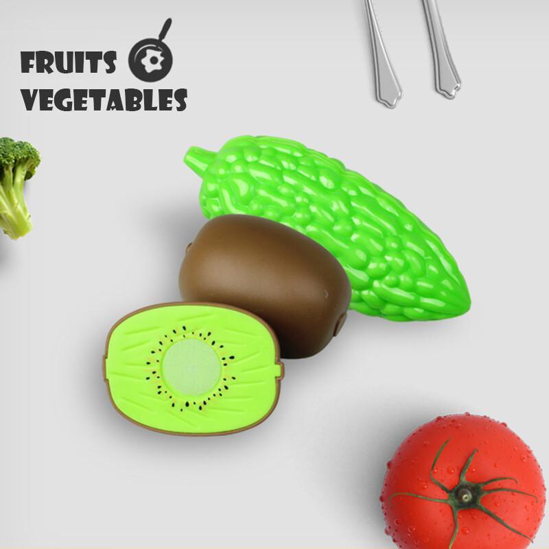 Cutting Play Food Set For Kids - Kids Outdoor Kitchen Set ulasan dan harga