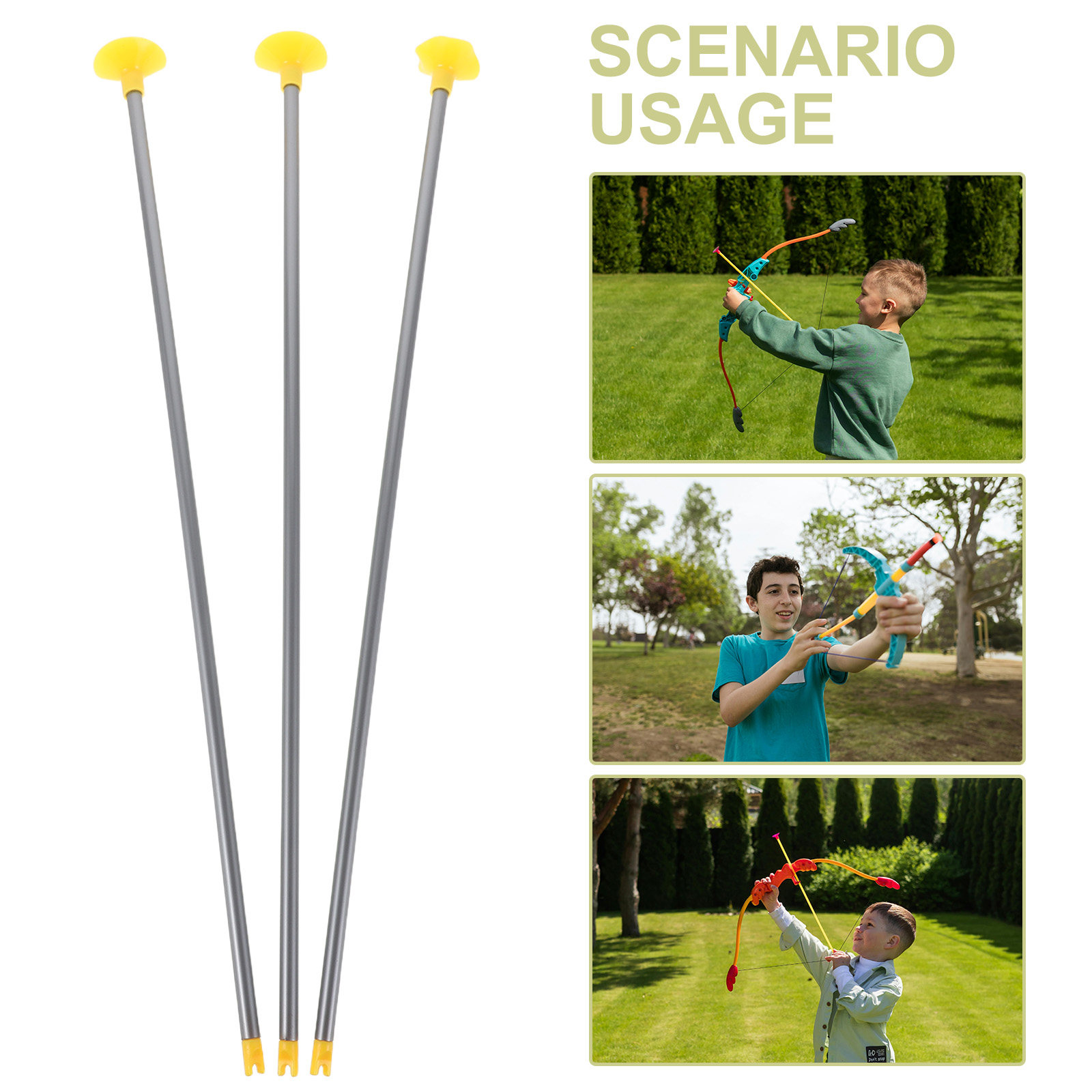 20pcs Kids Suction Cup Arrows  - Kids Outdoor Archery Set ulasan dan harga