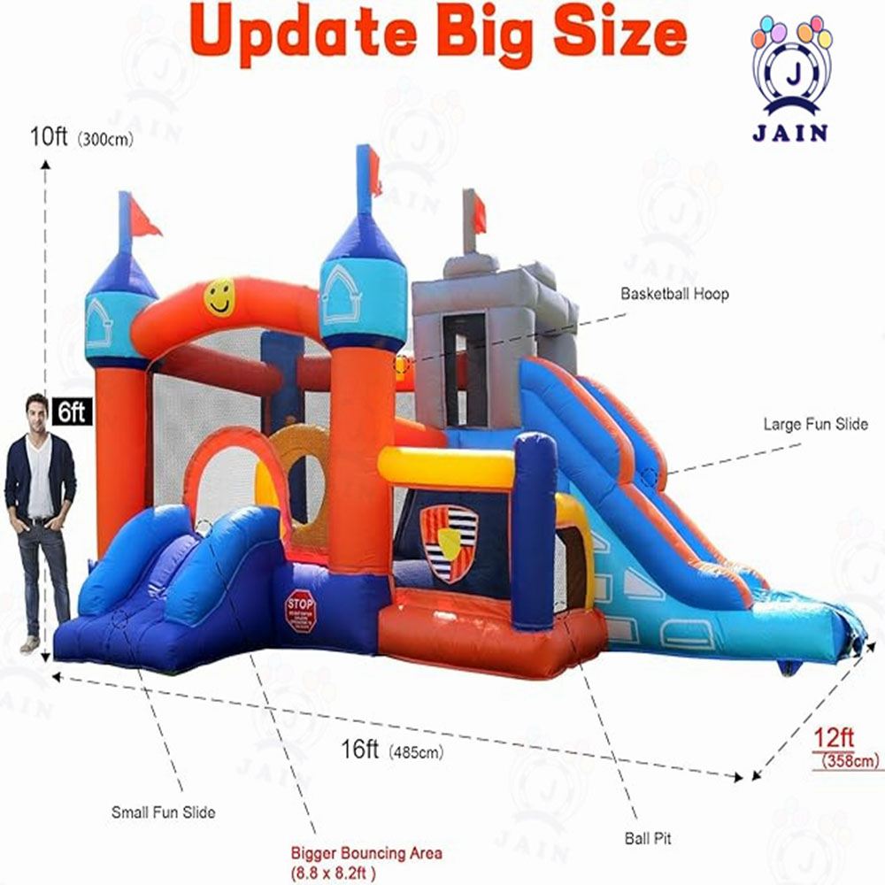 Inflatable Bounce House Castle - Kids Outdoor Jumping ulasan dan harga
