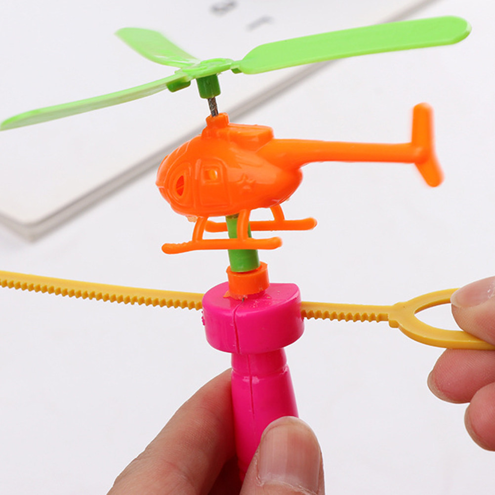 6Pcs Pull Gear Flying Helicopt - Kids Outdoor Gear ulasan dan harga