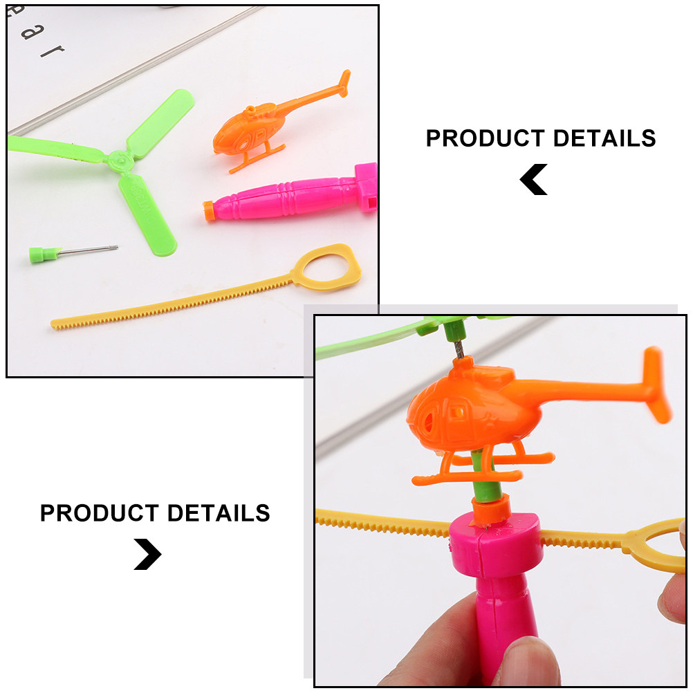 6Pcs Pull Gear Flying Helicopt - Kids Outdoor Gear ulasan dan harga