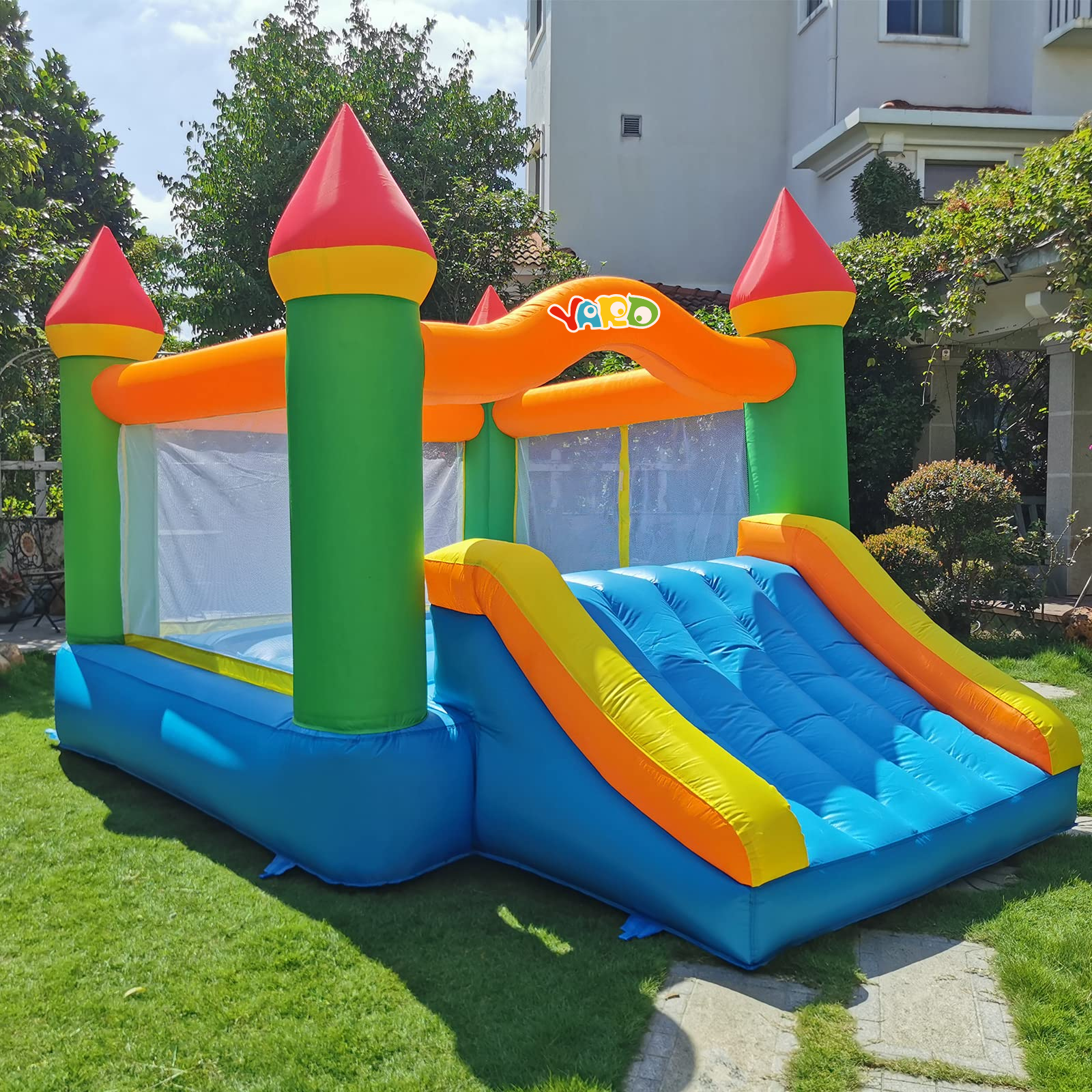 Yard Inflatable Bounce House W - Kids Outdoor Wendy House ulasan dan harga