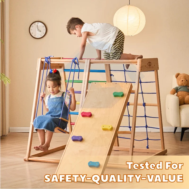 Wooden Climbing Frame Indoor P - Kids Outdoor Climbing Frame ulasan dan harga