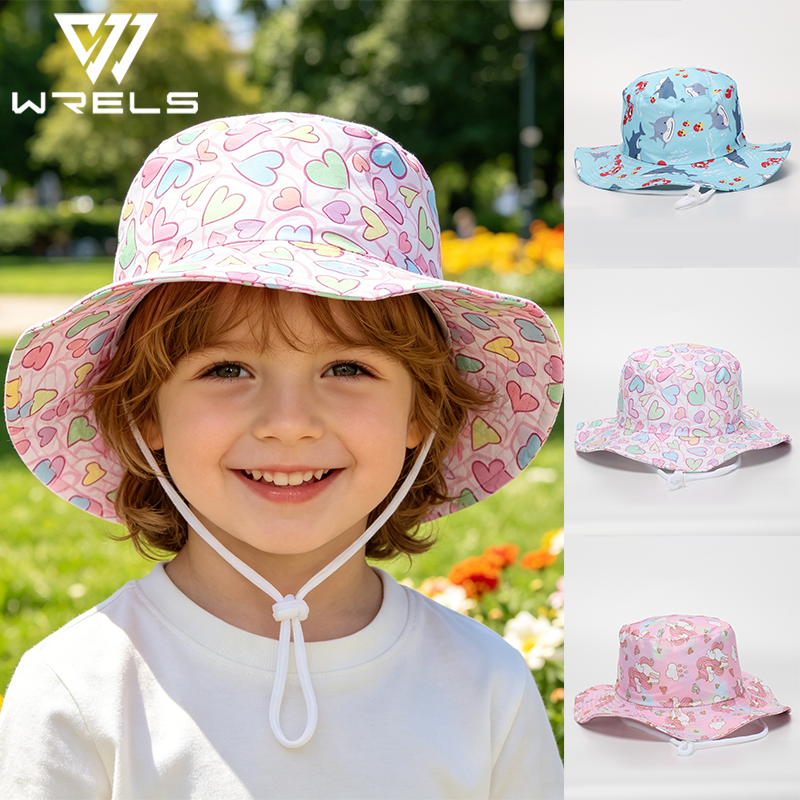 Cute Bucket Hat Kids Summer Su - Kids Outdoor Zoo ulasan dan harga