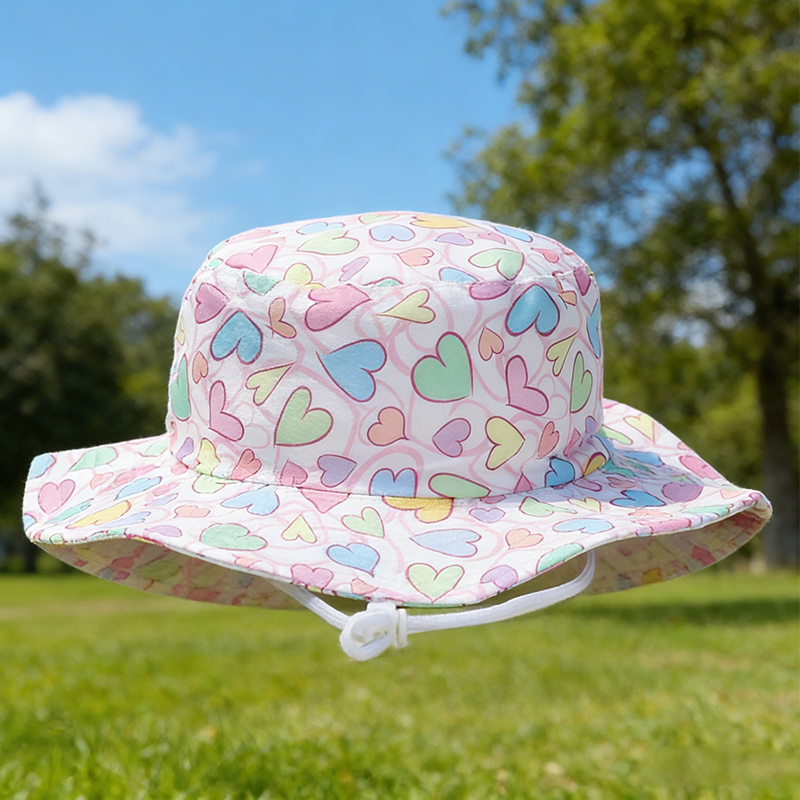 Cute Bucket Hat Kids Summer Su - Kids Outdoor Zoo ulasan dan harga