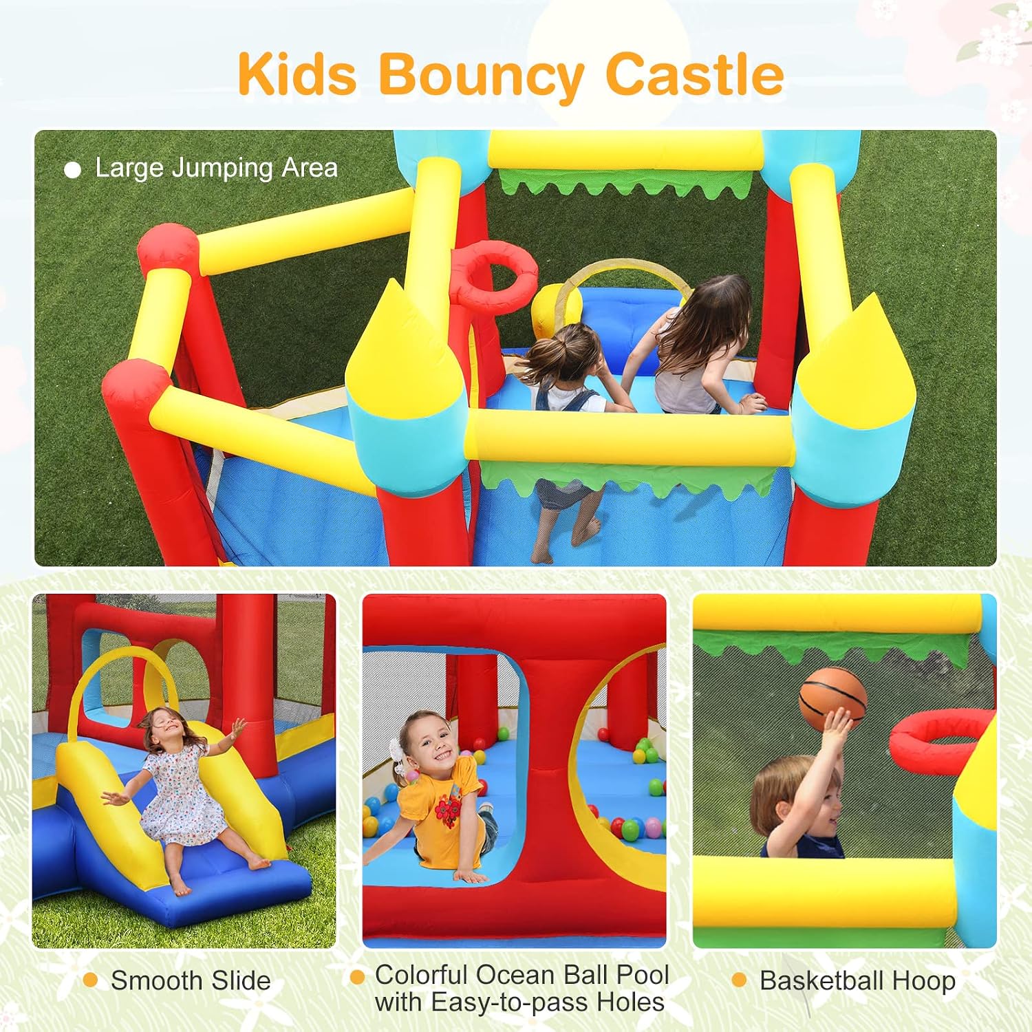 Inflatable Bounce Castle for K - Kids Outdoor Jumping ulasan dan harga