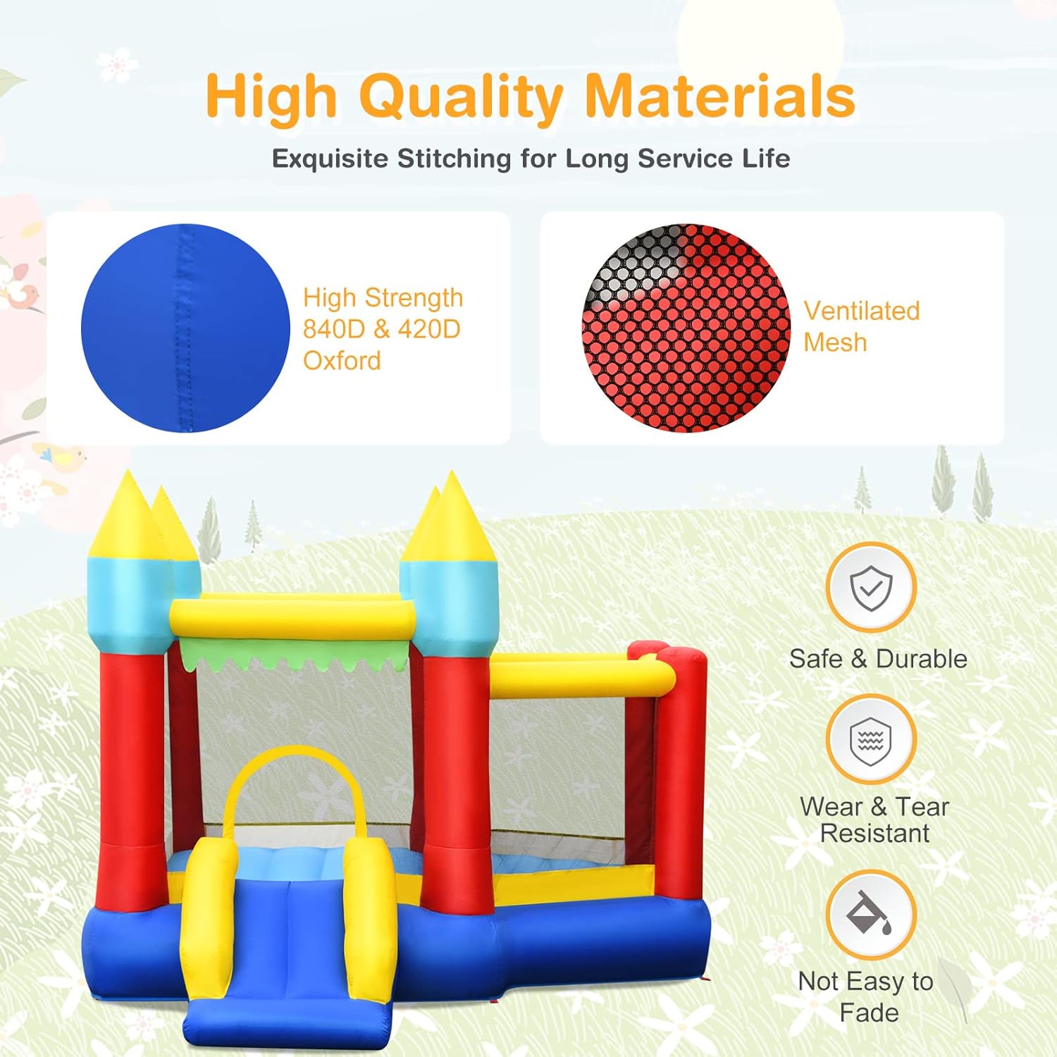 Inflatable Bounce Castle for K - Kids Outdoor Jumping ulasan dan harga