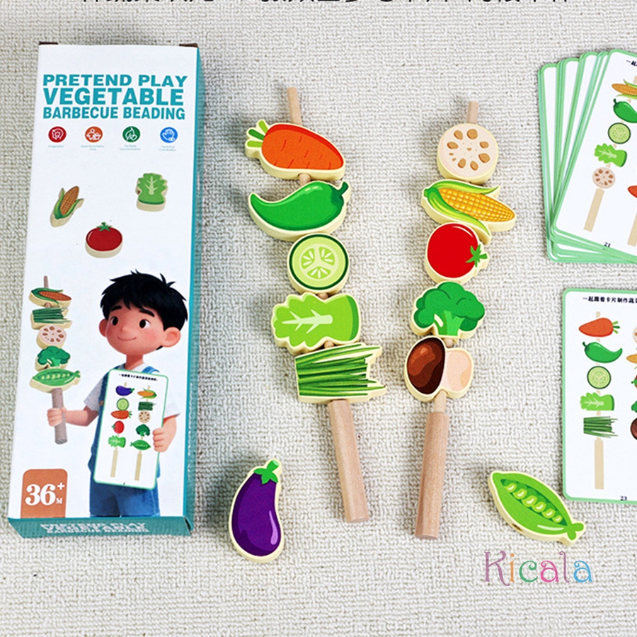 Kids Wooden Learning Fruit Tan - Kids Outdoor Kitchen Set ulasan dan harga