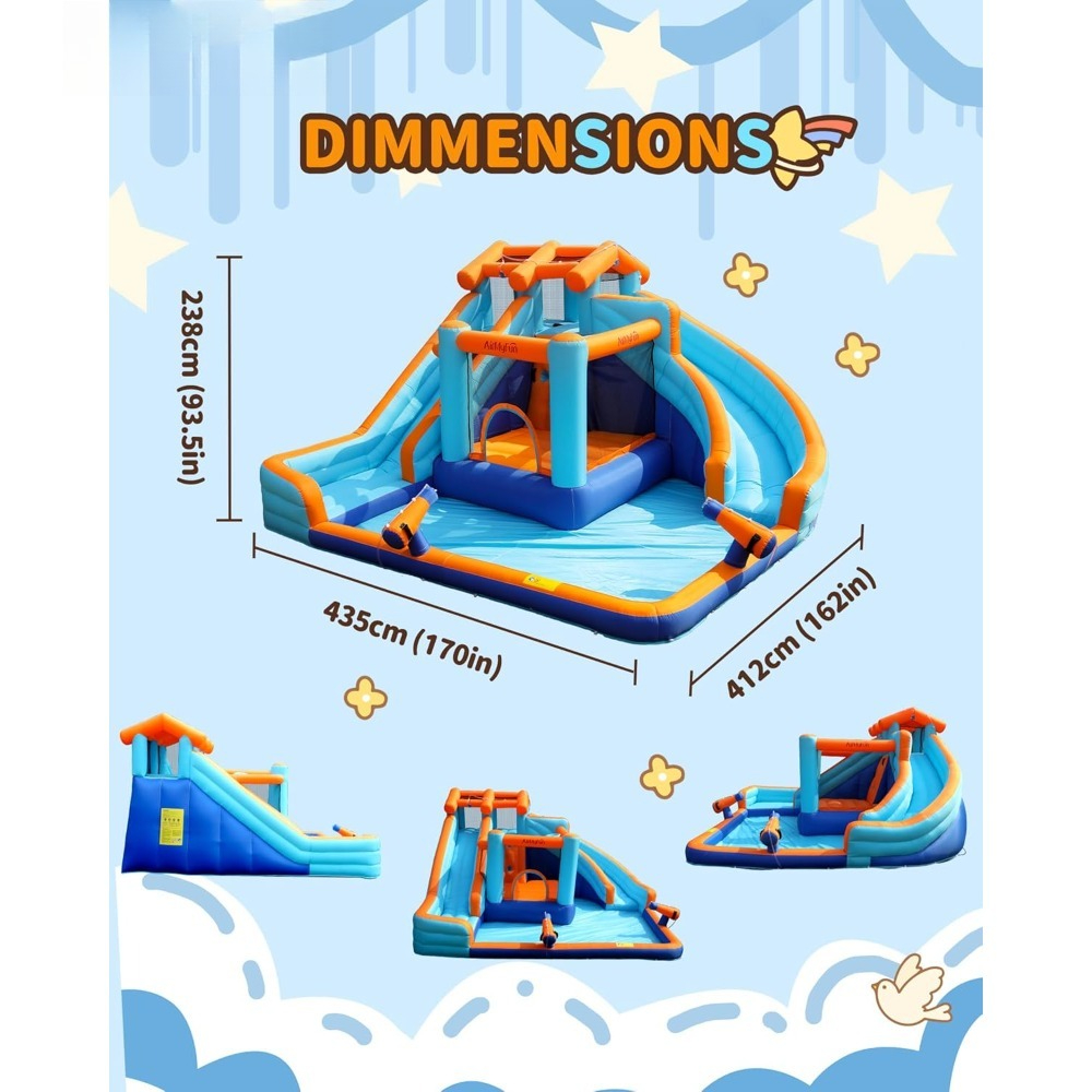 Large Water Slide Bounce House - Kids Outdoor Slide ulasan dan harga