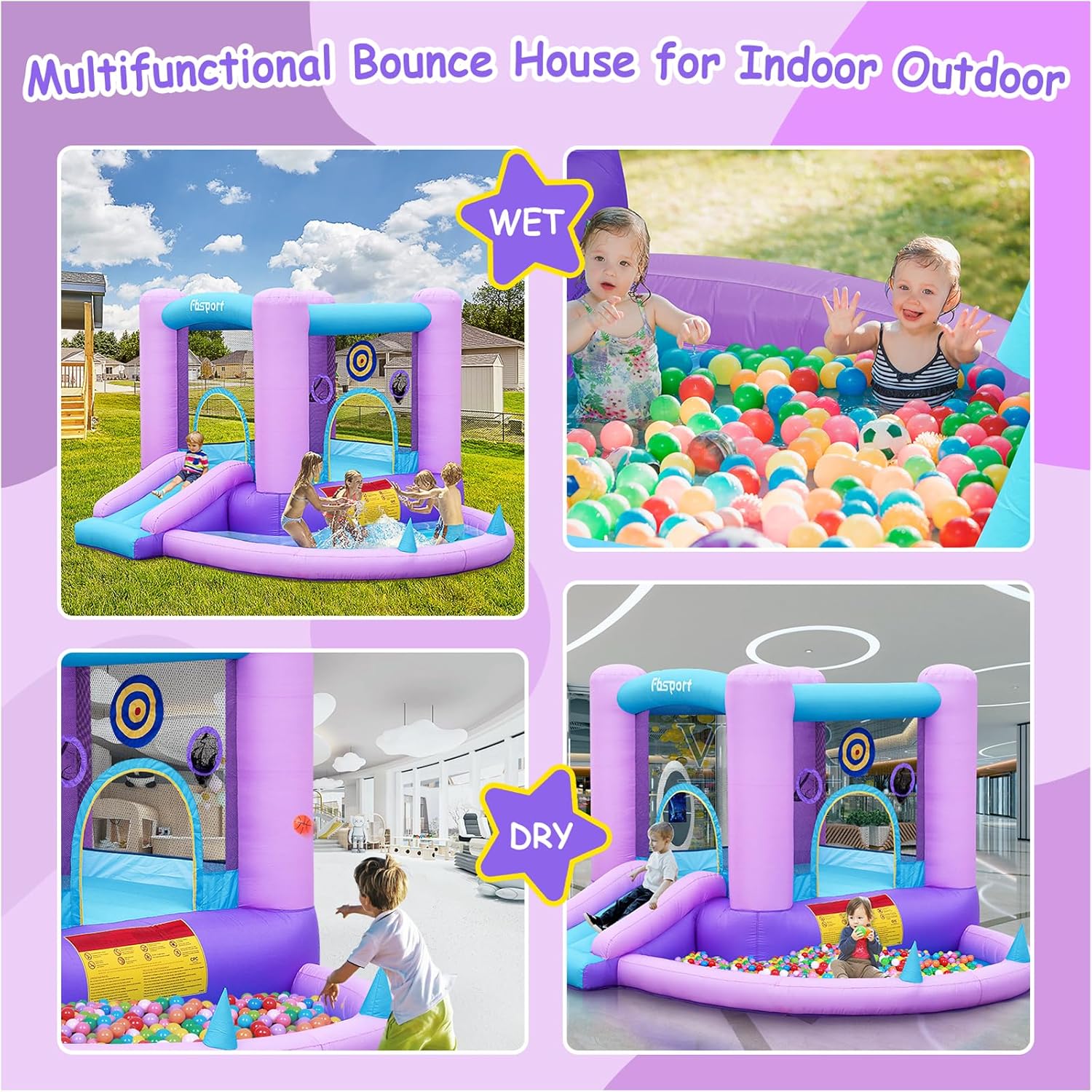 Inflatable Bounce House for Ki - Kids Outdoor Ball ulasan dan harga