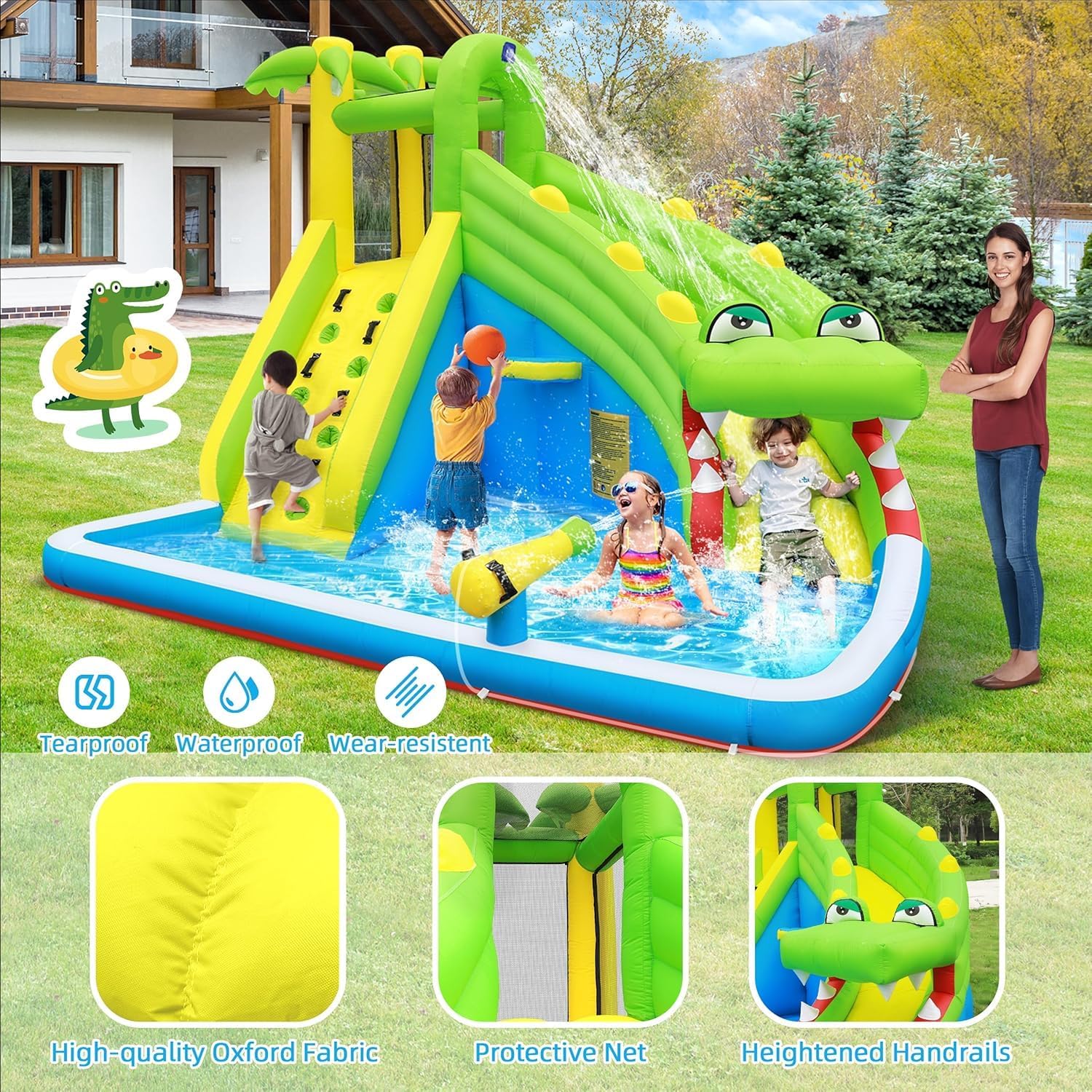 TOAOB Inflatable Water Slide：5 - Kids Outdoor Water Park ulasan dan harga