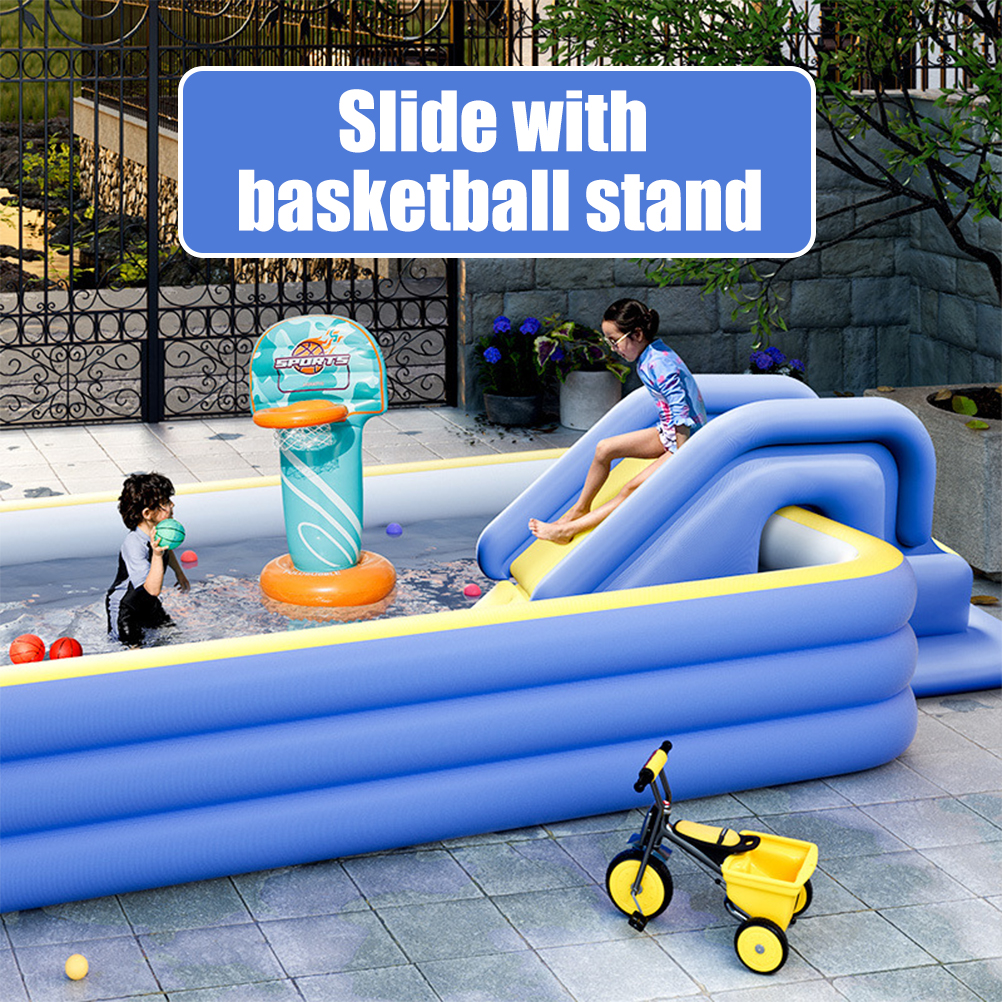 Inflatable Water Slide Compact - Kids Outdoor Water Park ulasan dan harga