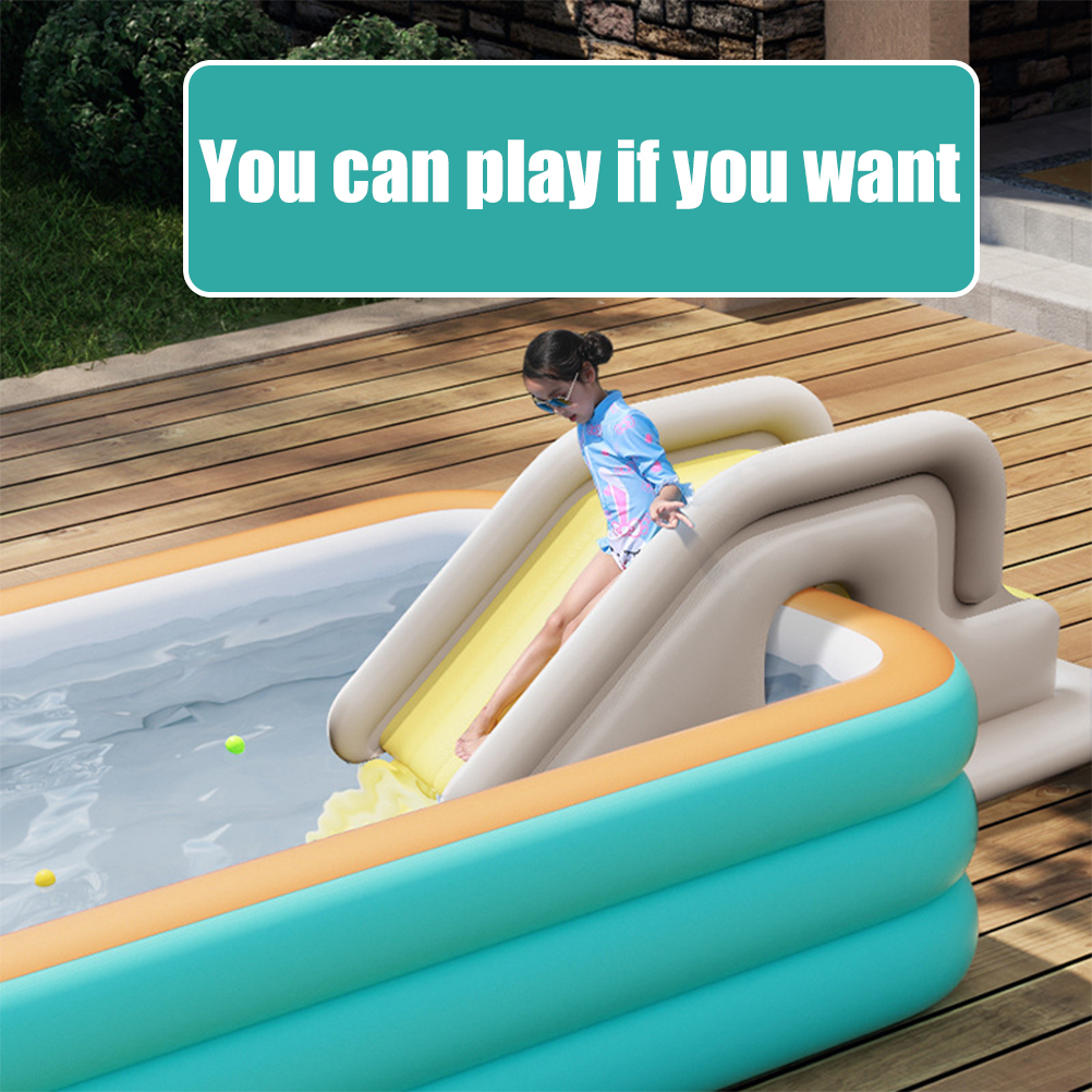 Inflatable Water Slide Compact - Kids Outdoor Water Park ulasan dan harga