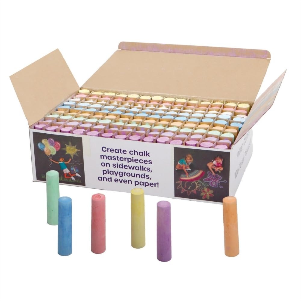 Giant Box Of Jumbo Sidewalk Ch - Chalk Outdoor Jumbo ulasan dan harga