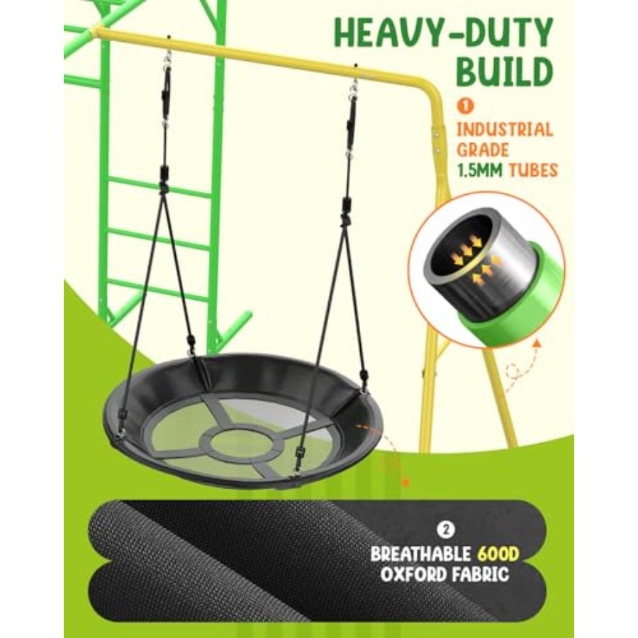 Monkey Bars Set for Backyard w - Kids Outdoor Climbing Frame ulasan dan harga