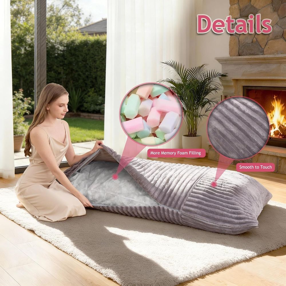 3-in-1 Memory Foam Bean Bag Ch - Kids Outdoor Bean Bag Chair ulasan dan harga